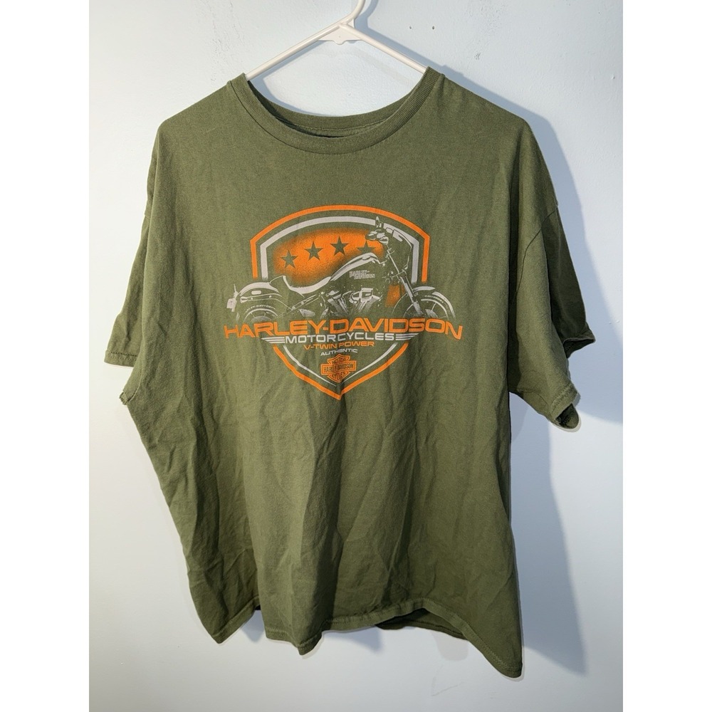 HARLEY DAVIDSON Men's T Shirt Motorcycle Texarkana TX Racoon Poker Size XL